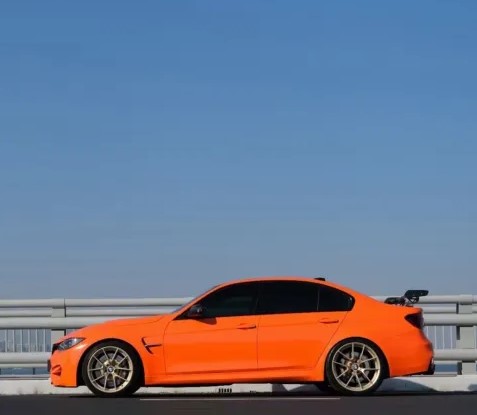  - Ravoony Gloss Orange Car Wrap