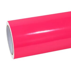  - Glossy Fluorescencet Pink Vinyl Car Wrap K-8004