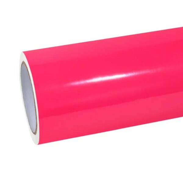  - Glossy Fluorescencet Pink Vinyl Car Wrap K-8004